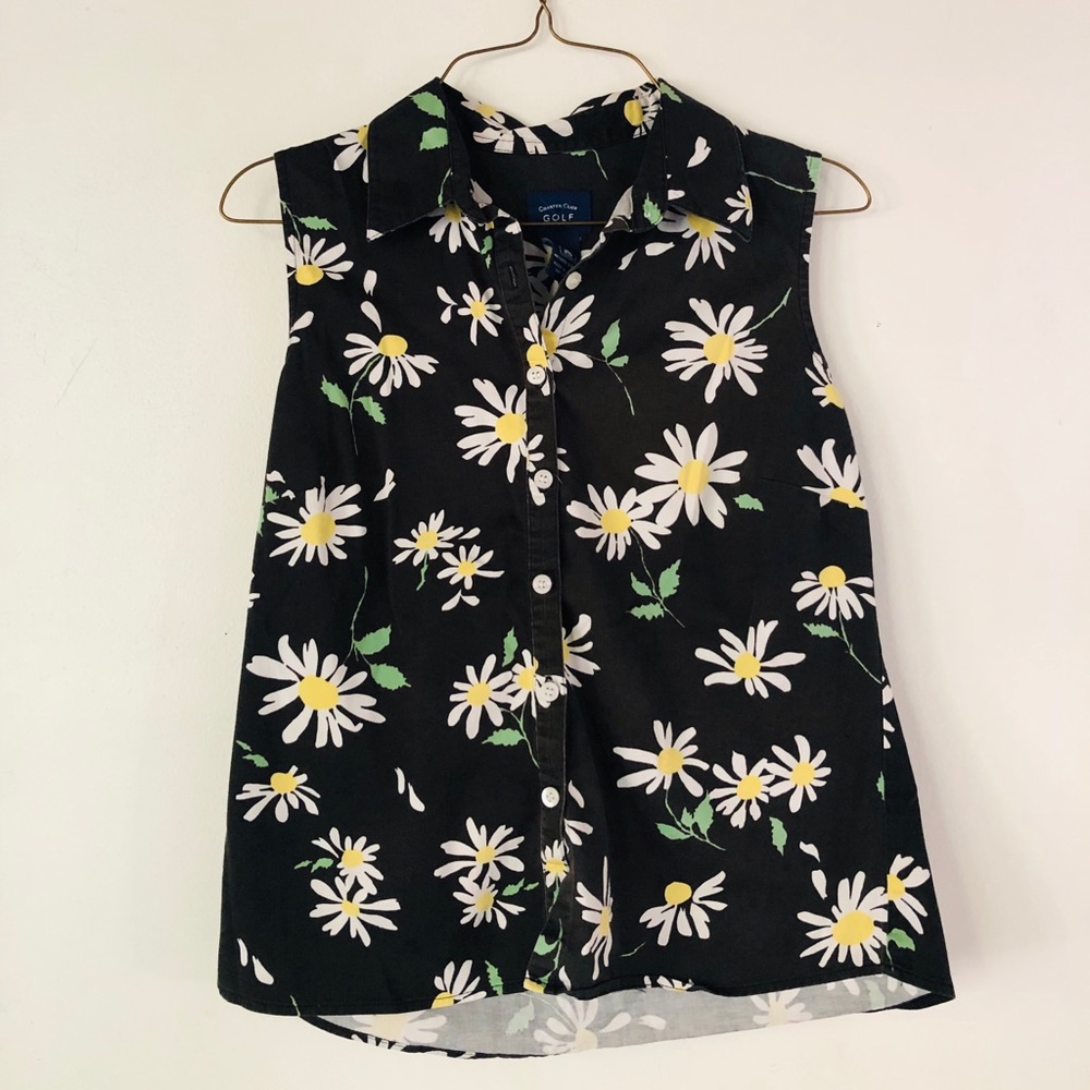Vintage Daisies Button Up